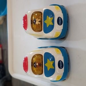 Vtech Police Policeman Paul Driving Two Working Battery Operated Blue